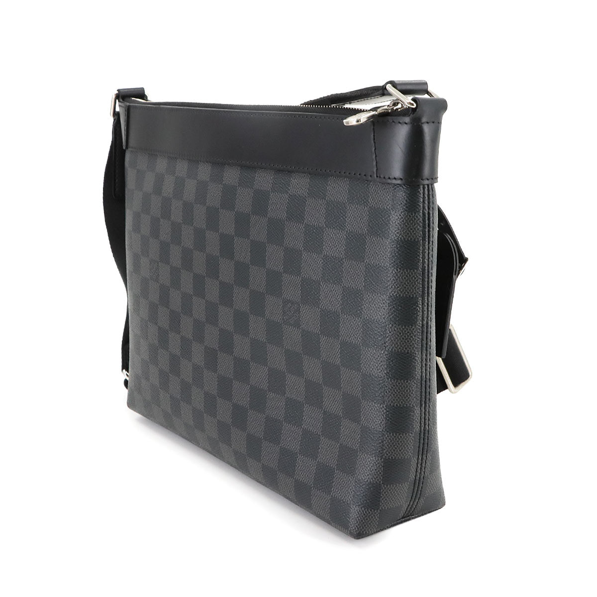 Damier Graphite Mick PM NM Shoulder Bag Black Gray N40003