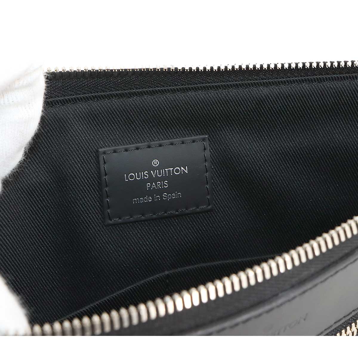 Damier Graphite Mick PM NM Shoulder Bag Black Gray N40003