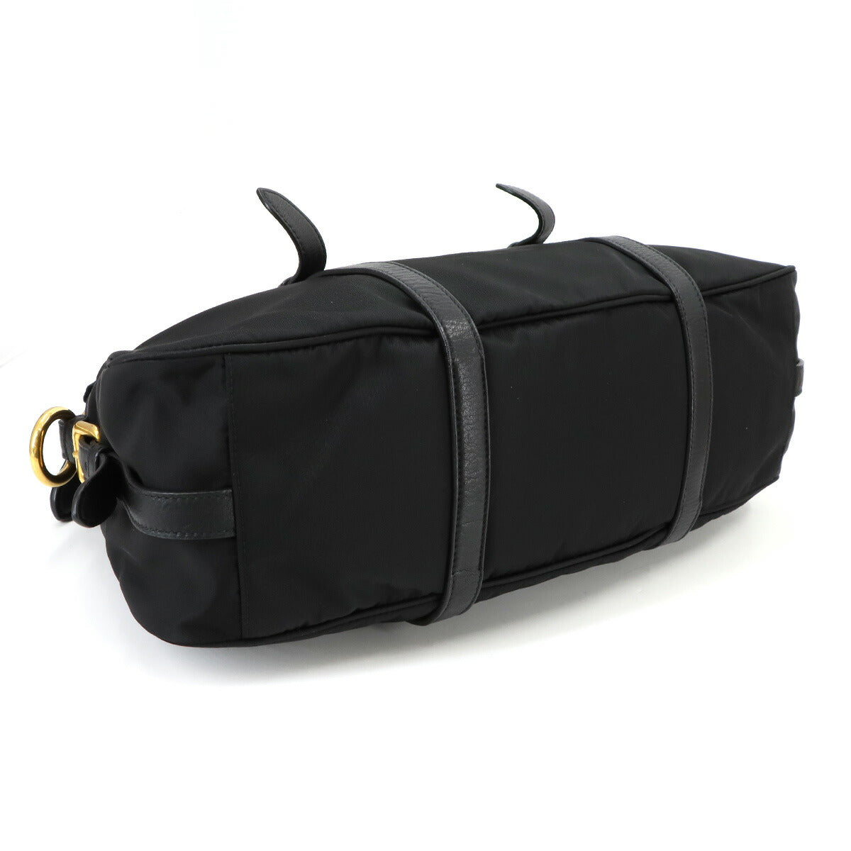 2way Hand Shoulder Bag Nylon Leather Nero Black BN1827