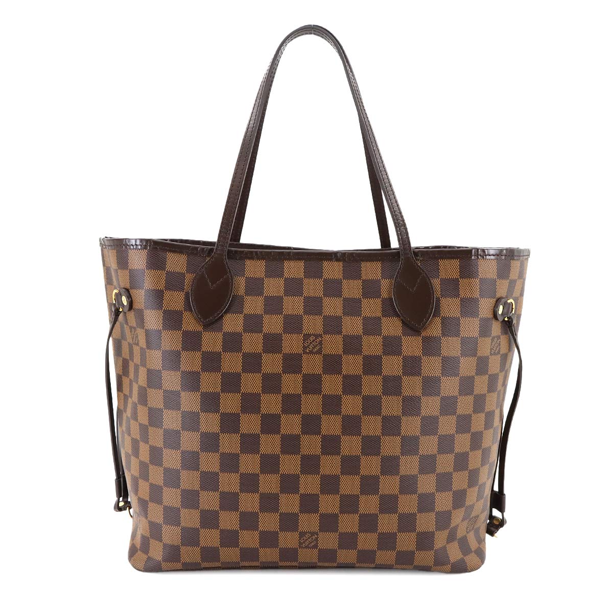 Damier Neverfull MM Tote Bag Ebene Cerise N41358 Purse