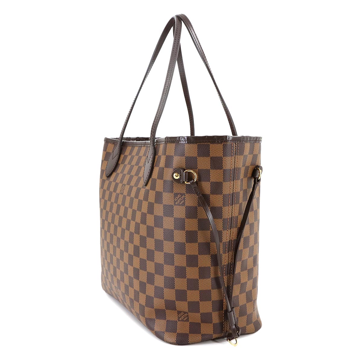 Damier Neverfull MM Tote Bag Ebene Cerise N41358 Purse