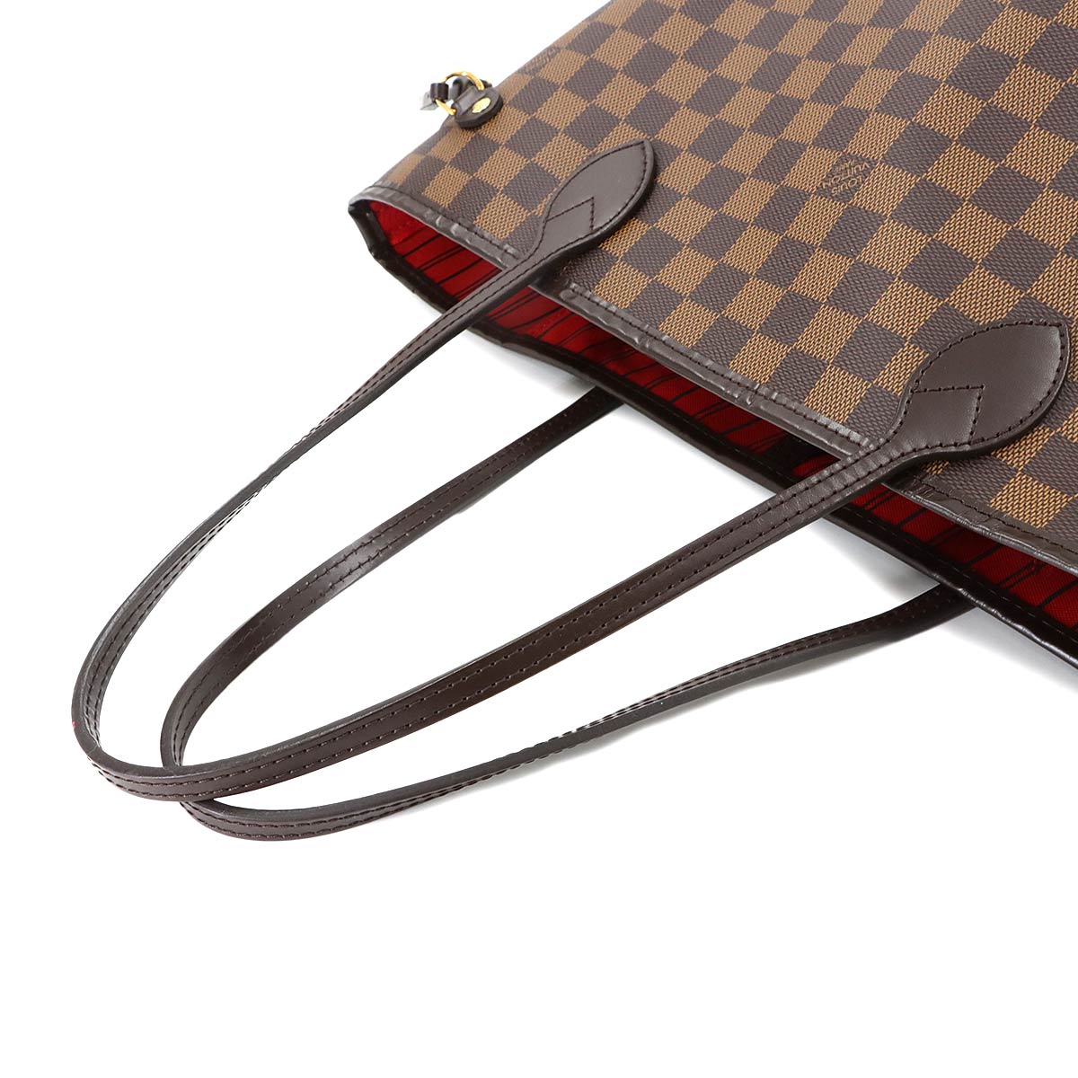 Damier Neverfull MM Tote Bag Ebene Cerise N41358 Purse