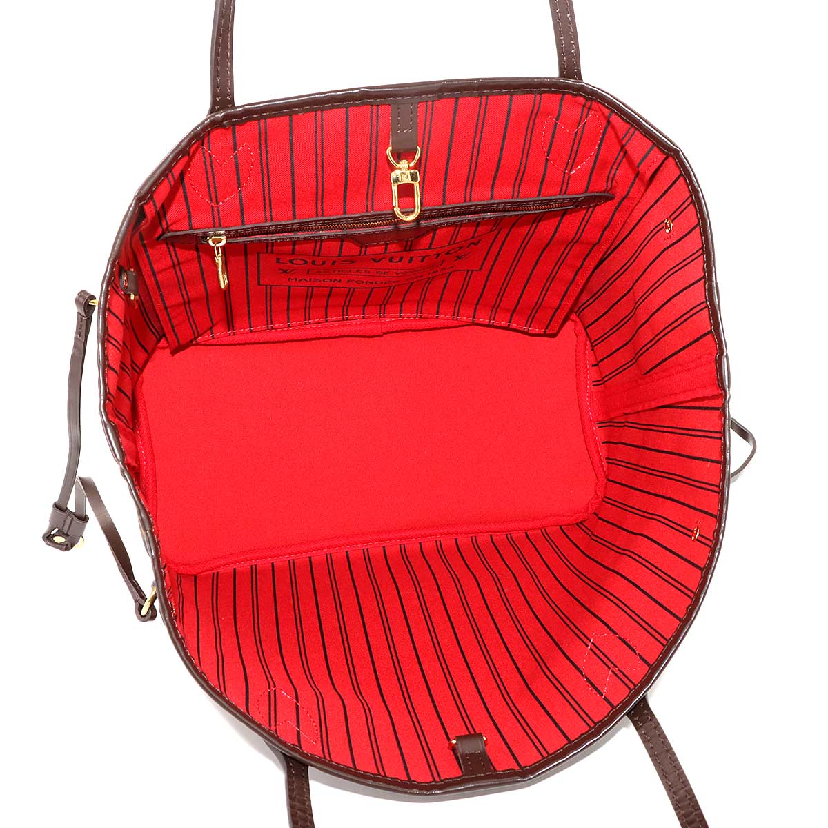 Damier Neverfull MM Tote Bag Ebene Cerise N41358 Purse