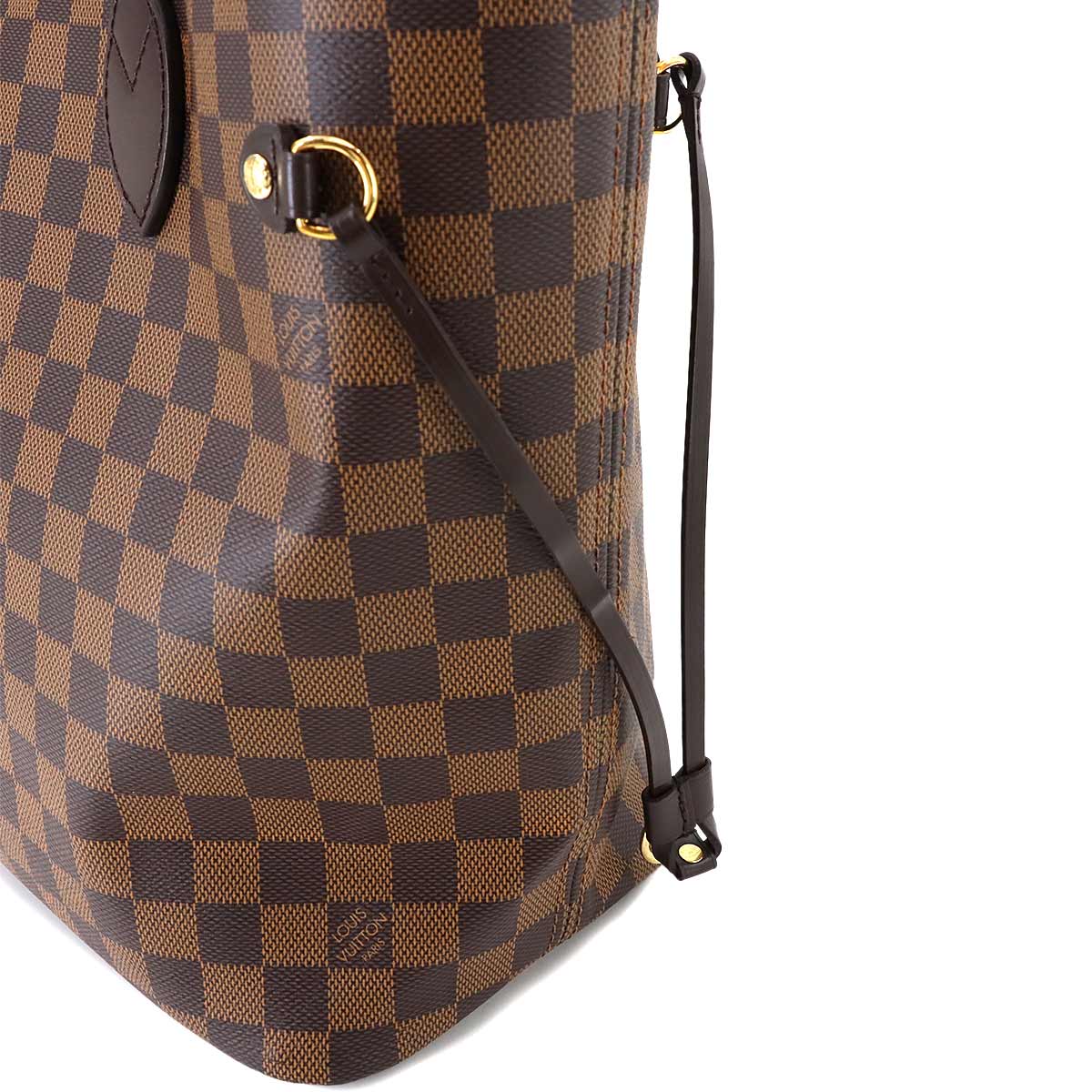 Damier Neverfull MM Tote Bag Ebene Cerise N41358 Purse