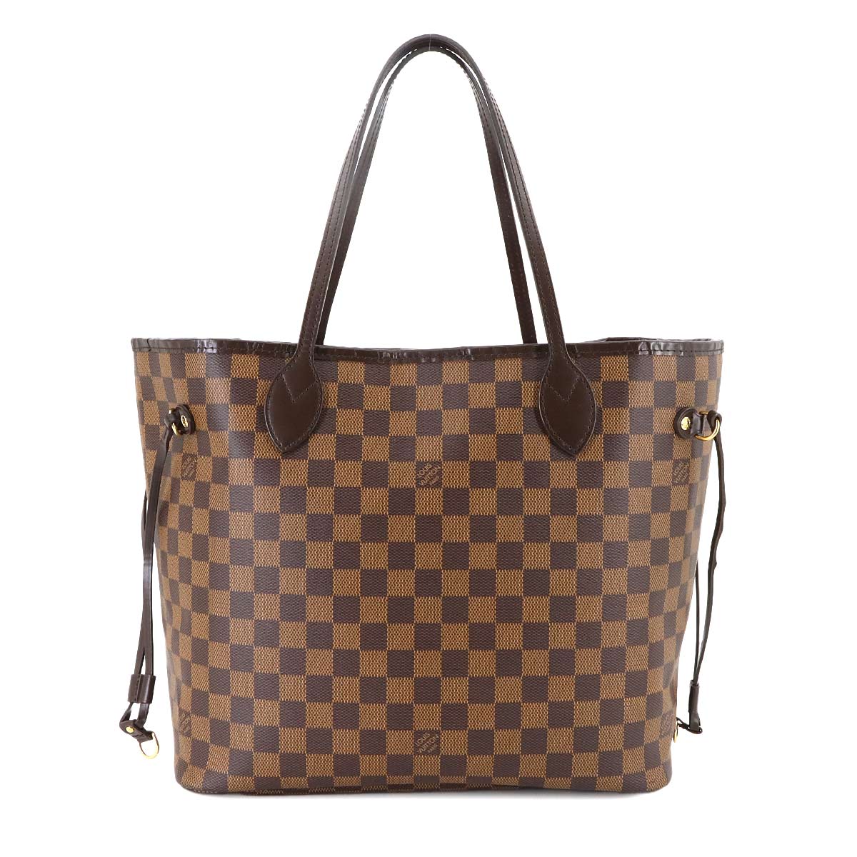 Damier Neverfull MM Tote Bag Ebene Cerise N41358 Purse