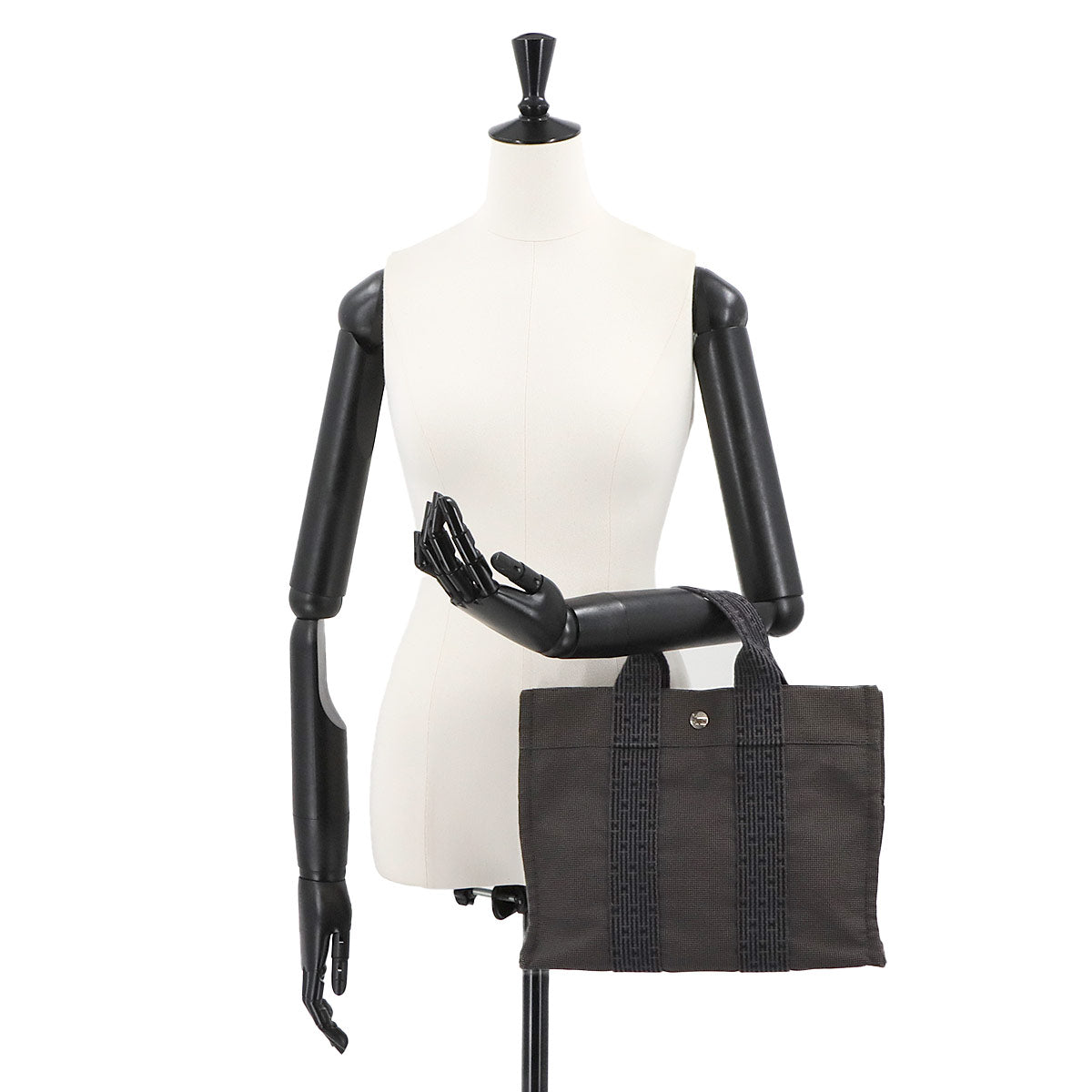 Herline tote PM Bag Canvas Gray Unisex Purse