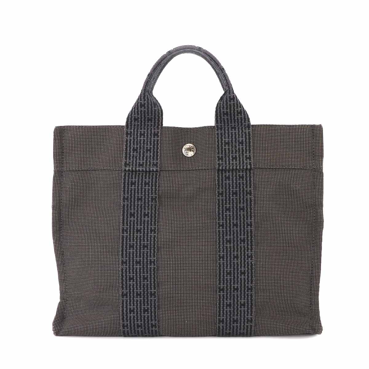 Herline tote PM Bag Canvas Gray Unisex Purse