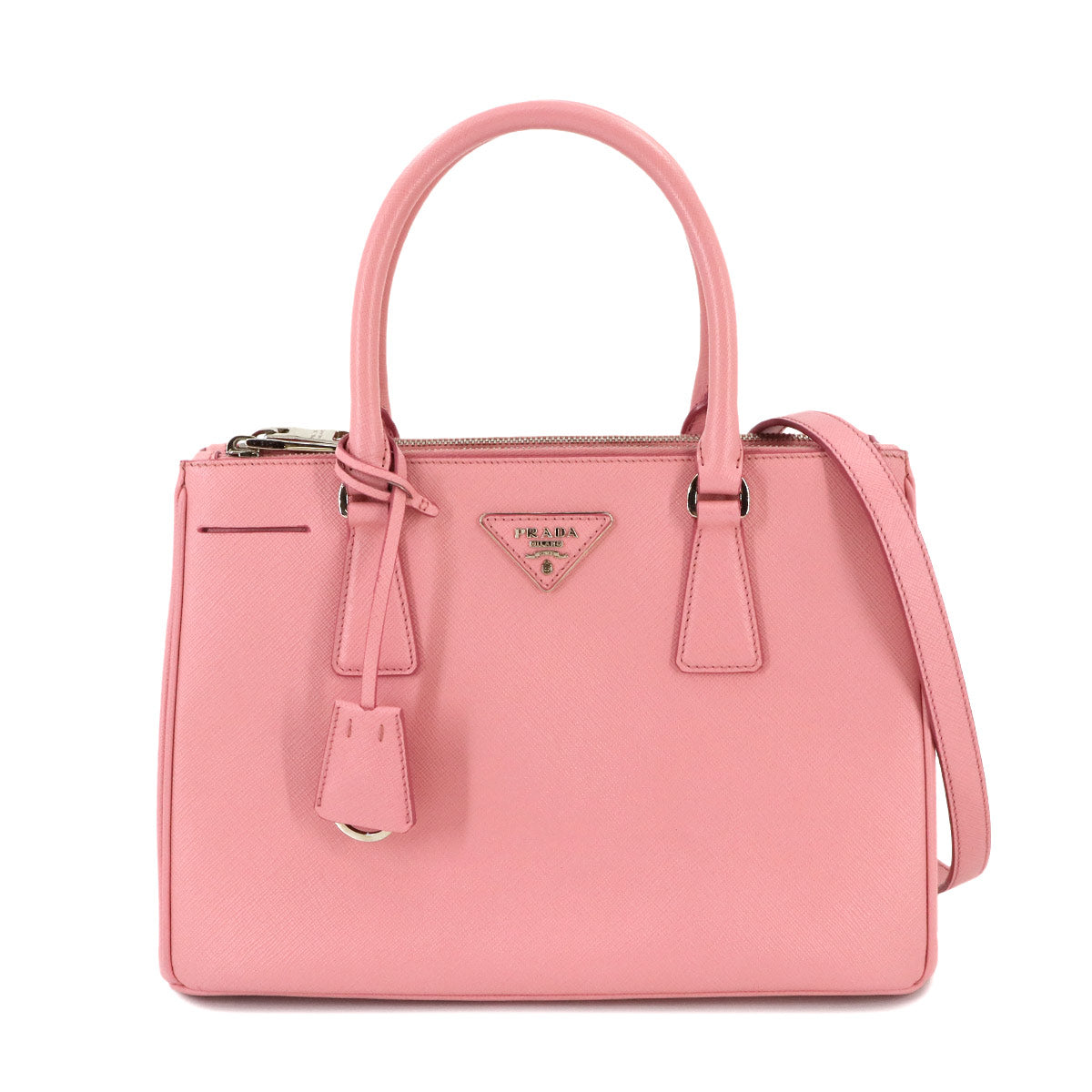 Galleria Medium Hand Shoulder Bag Saffiano Leather Pink 1BA863
