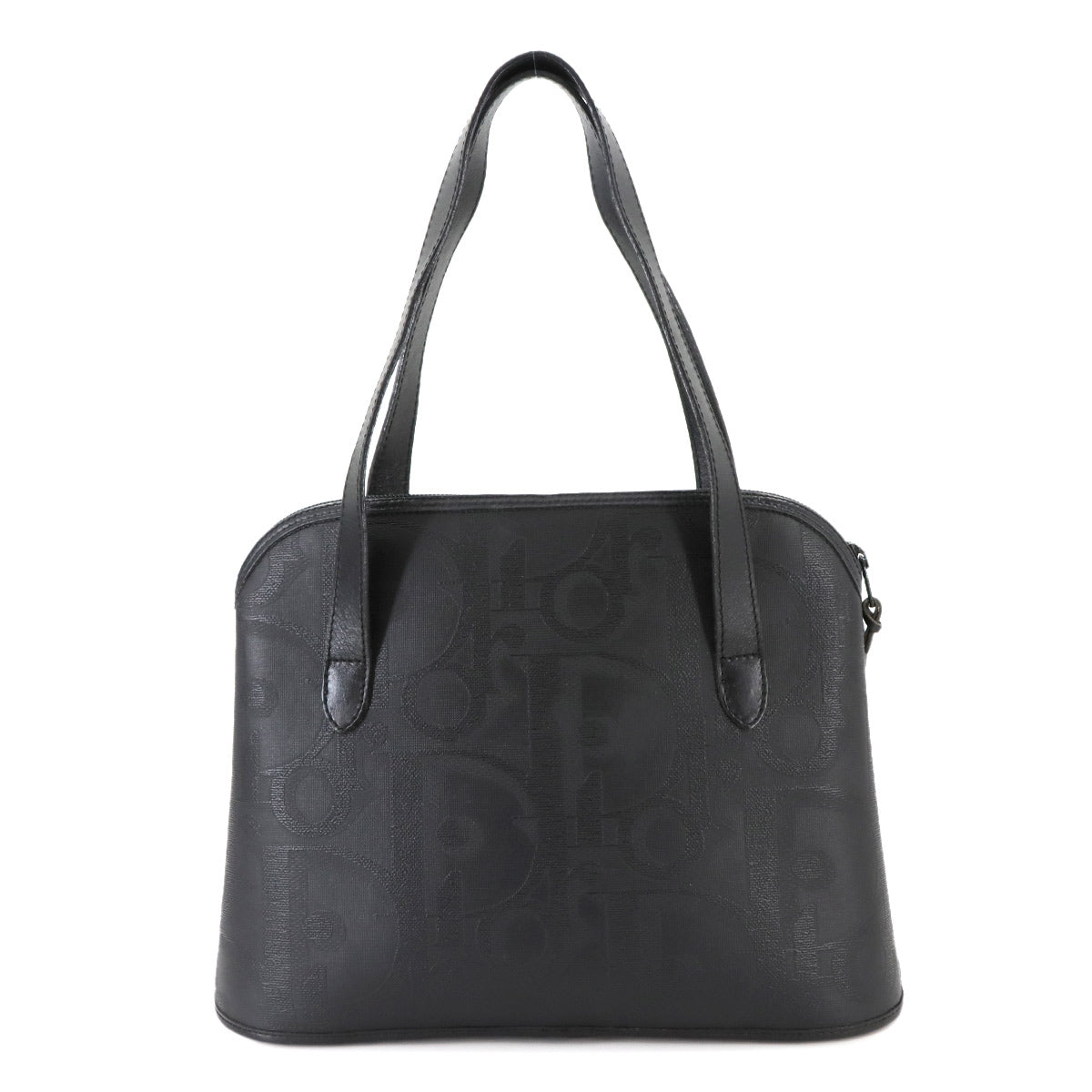 Trotter Hand Bag PVC Leather Black Purse