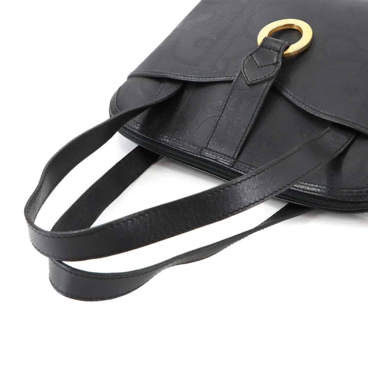 Trotter Hand Bag PVC Leather Black Purse