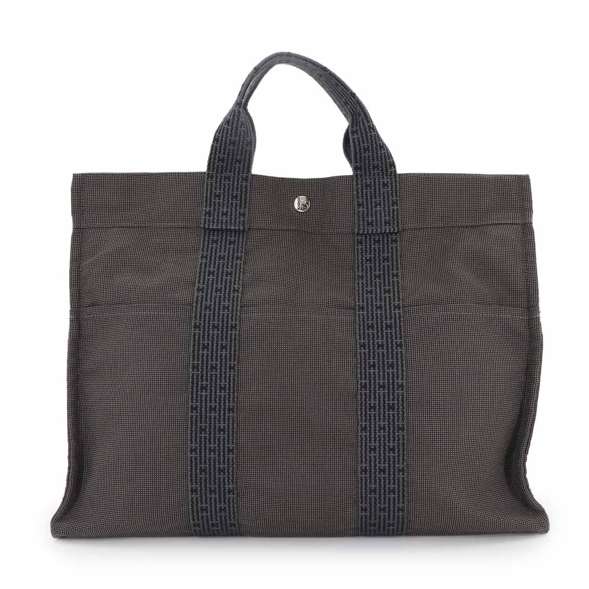 Herline Tote MM Bag Canvas Grey Unisex Purse