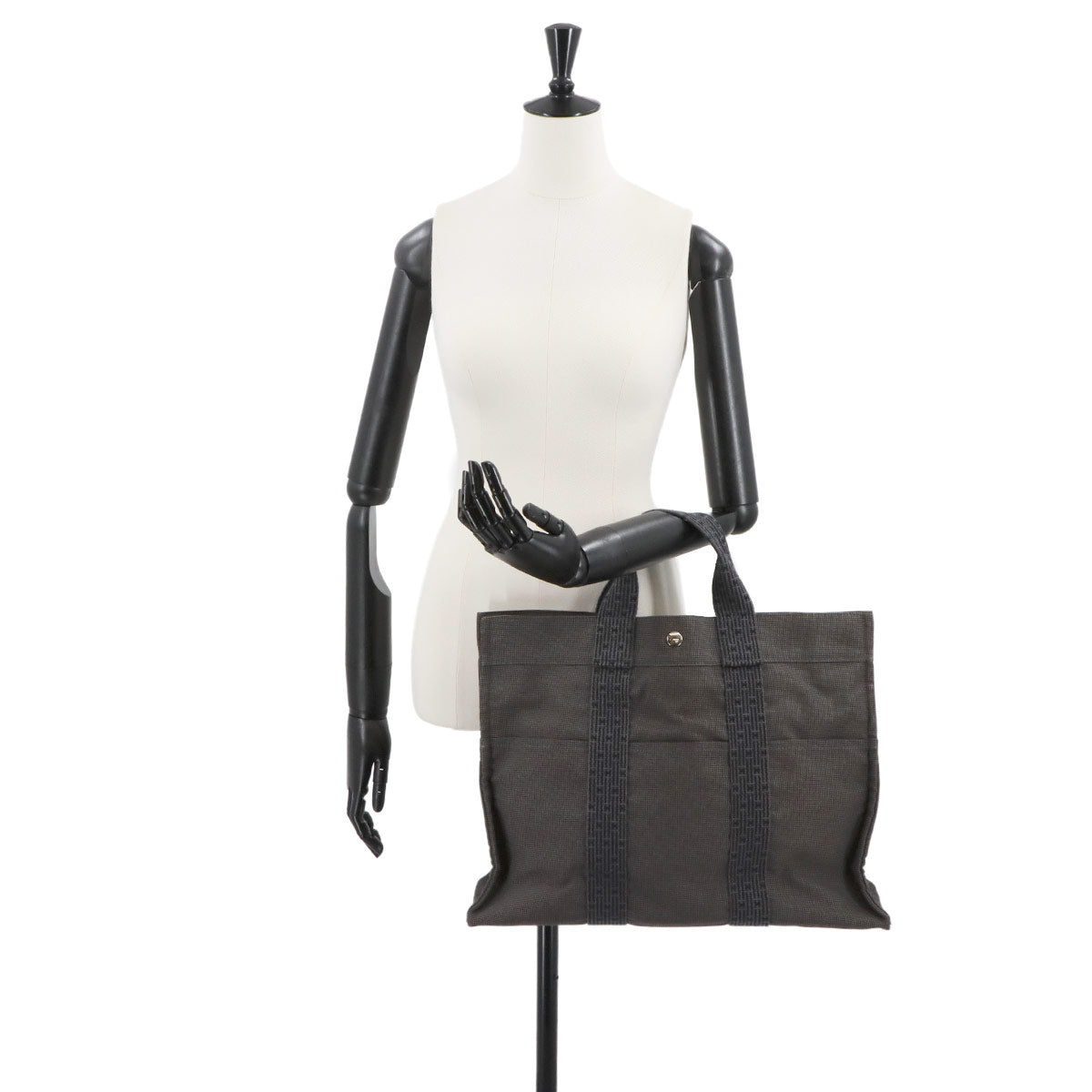Herline Tote MM Bag Canvas Grey Unisex Purse