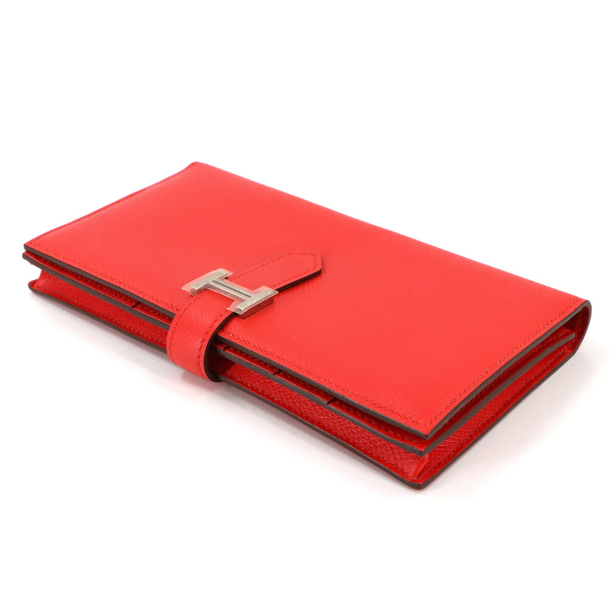 Bearn Soufflet Long Wallet Epsom Rouge Tomato