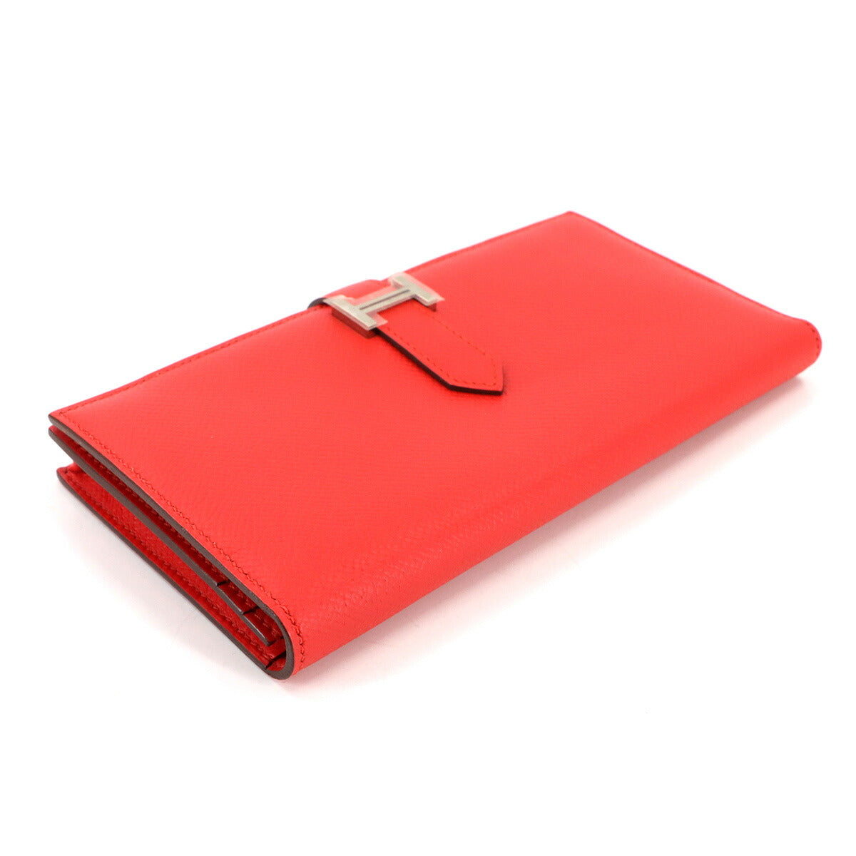 Bearn Soufflet Long Wallet Epsom Rouge Tomato