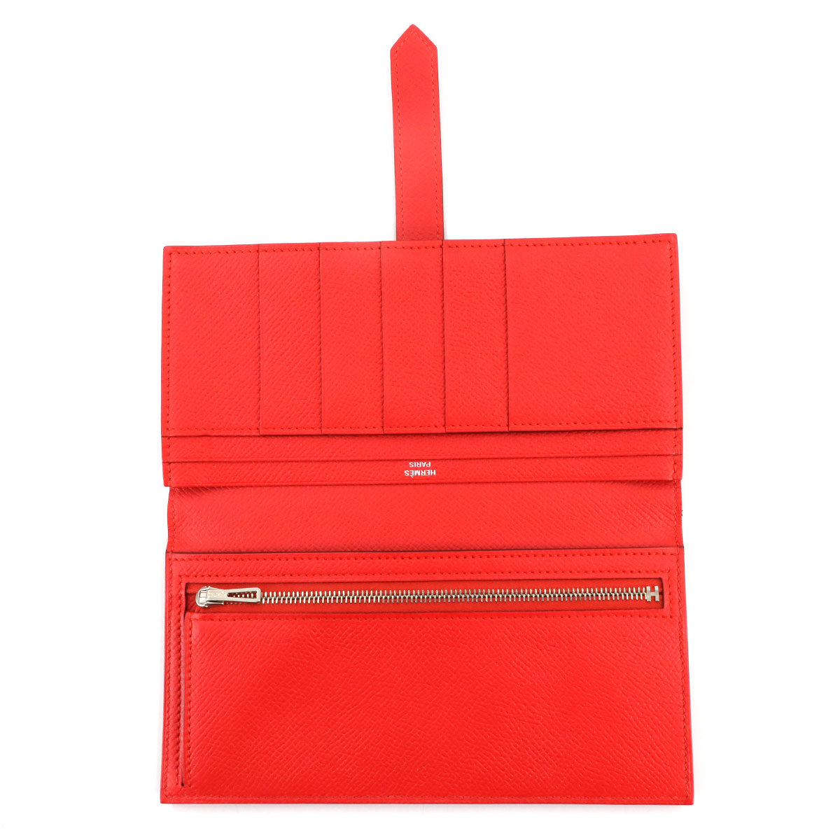 Bearn Soufflet Long Wallet Epsom Rouge Tomato
