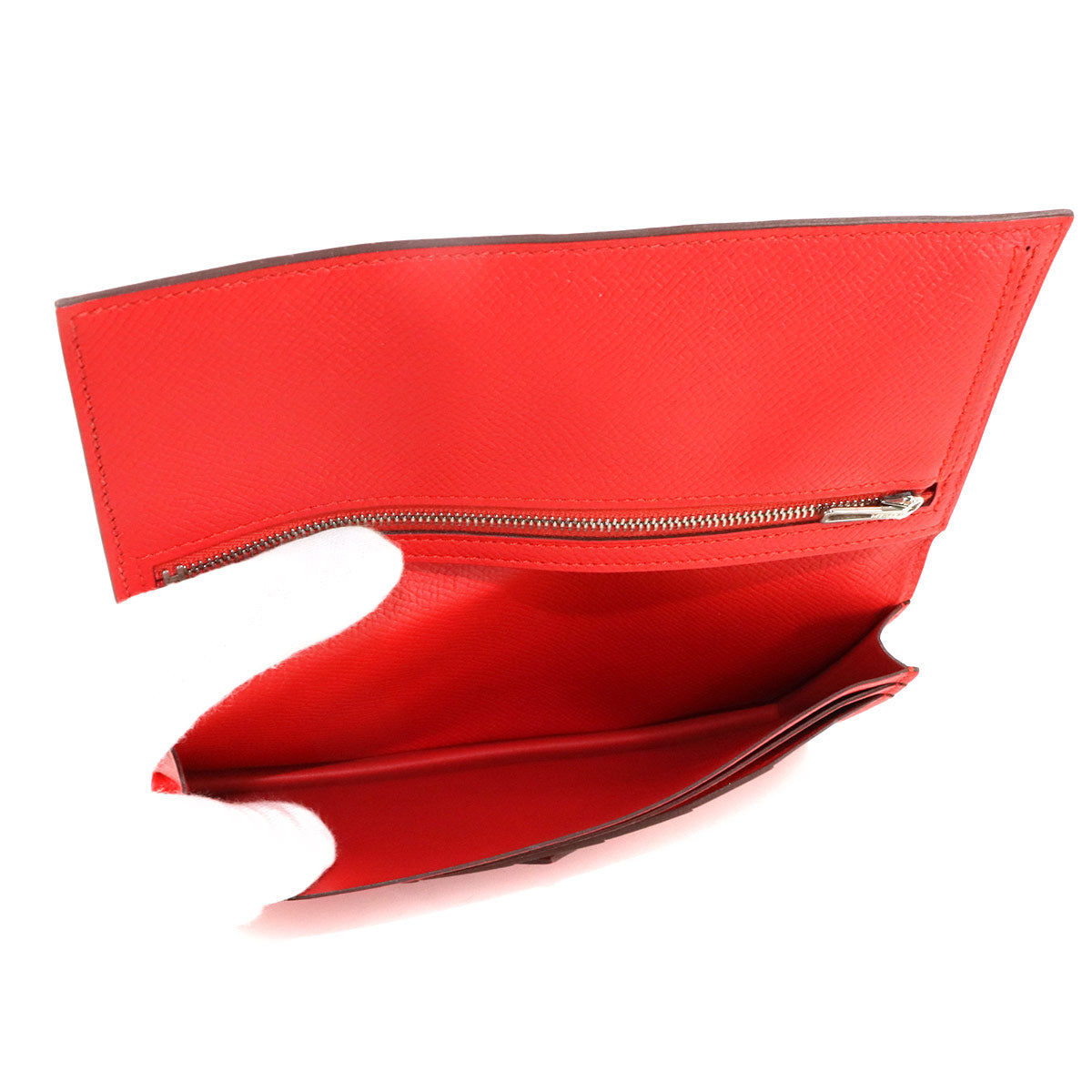Bearn Soufflet Long Wallet Epsom Rouge Tomato