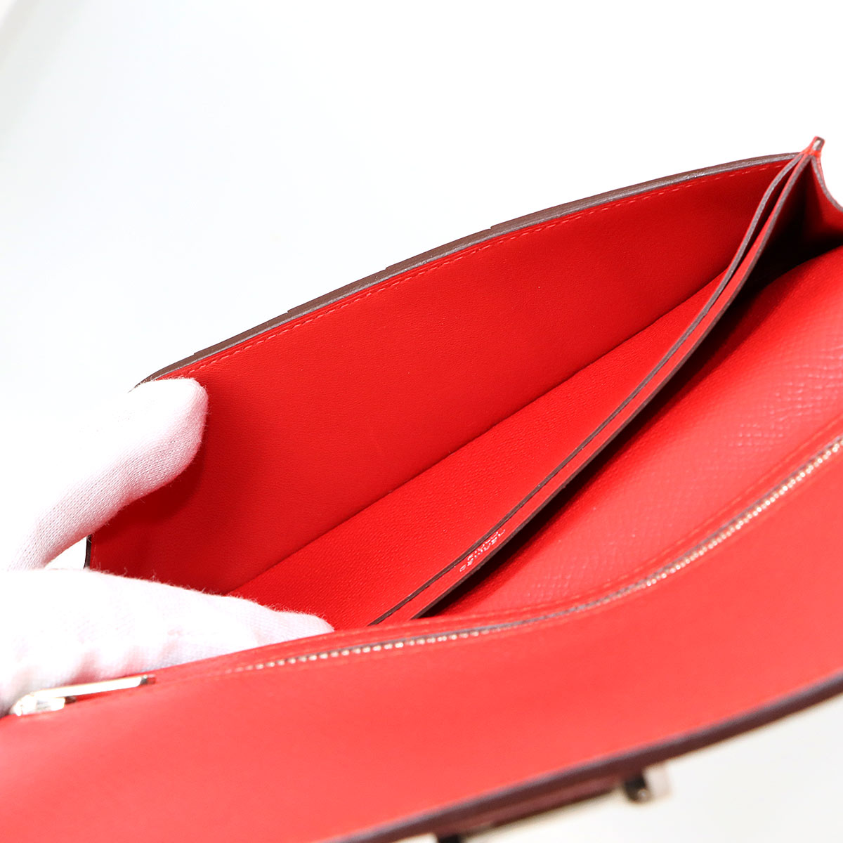 Bearn Soufflet Long Wallet Epsom Rouge Tomato