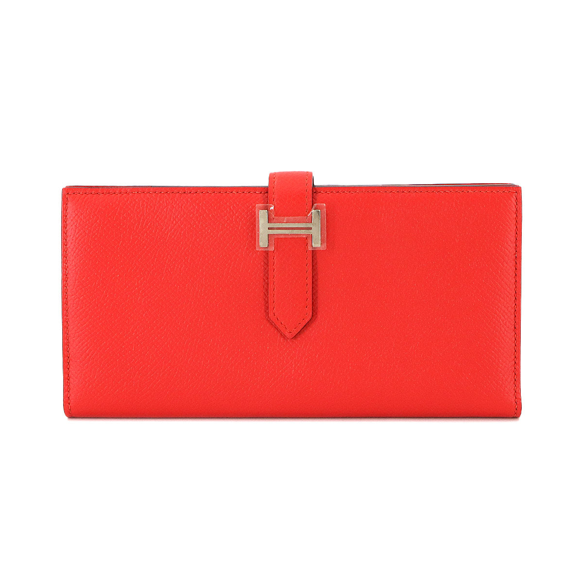Bearn Soufflet Long Wallet Epsom Rouge Tomato