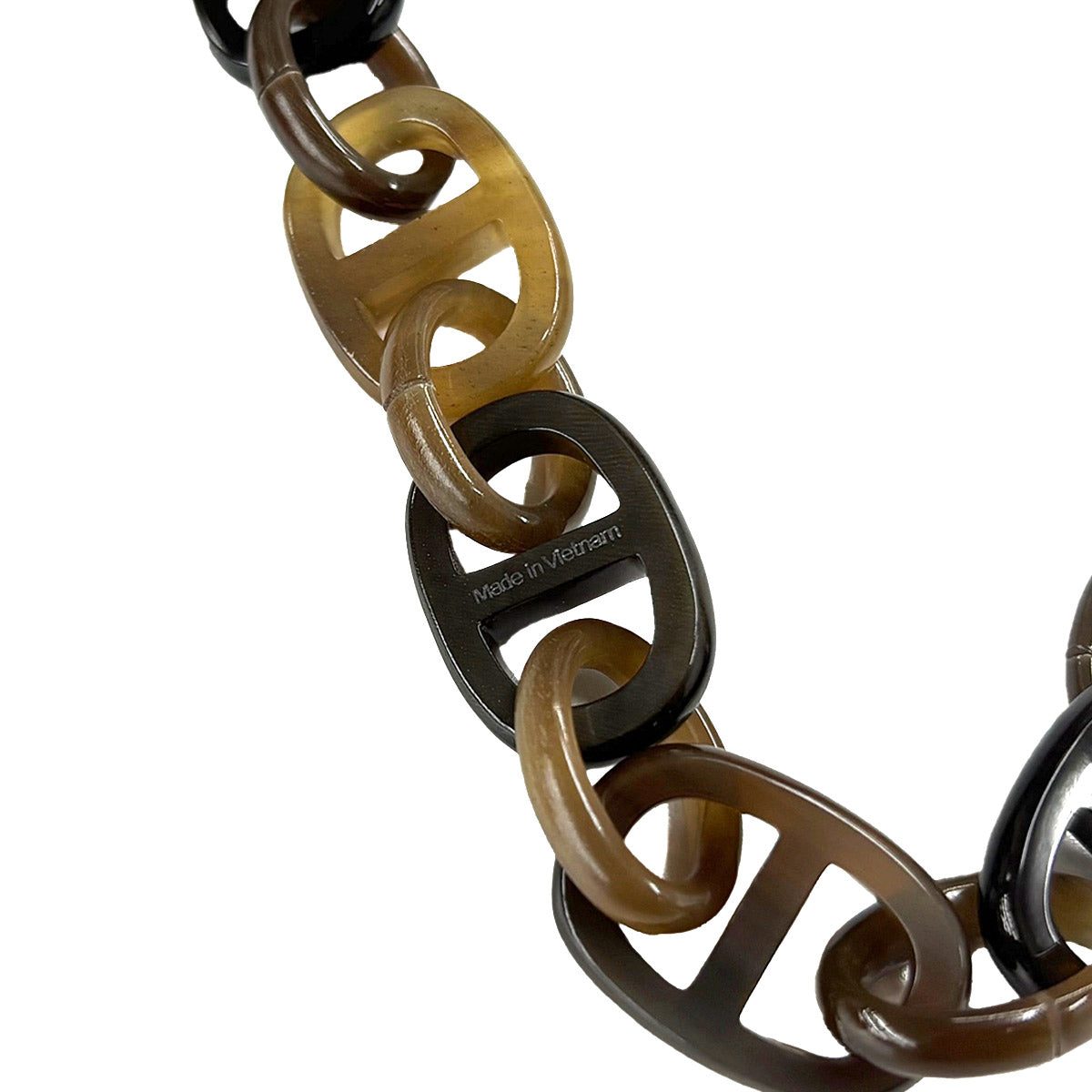 Amarre Necklace Buffalo Horn Brown Pink