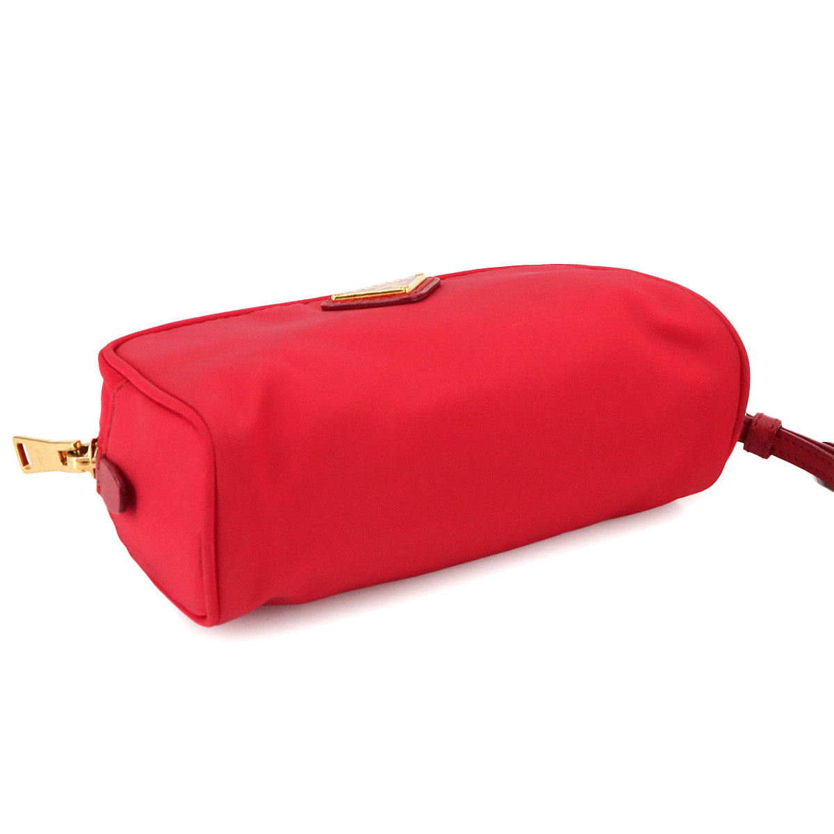 Pouch Nylon Saffiano Leather Red 1NE175 Purse