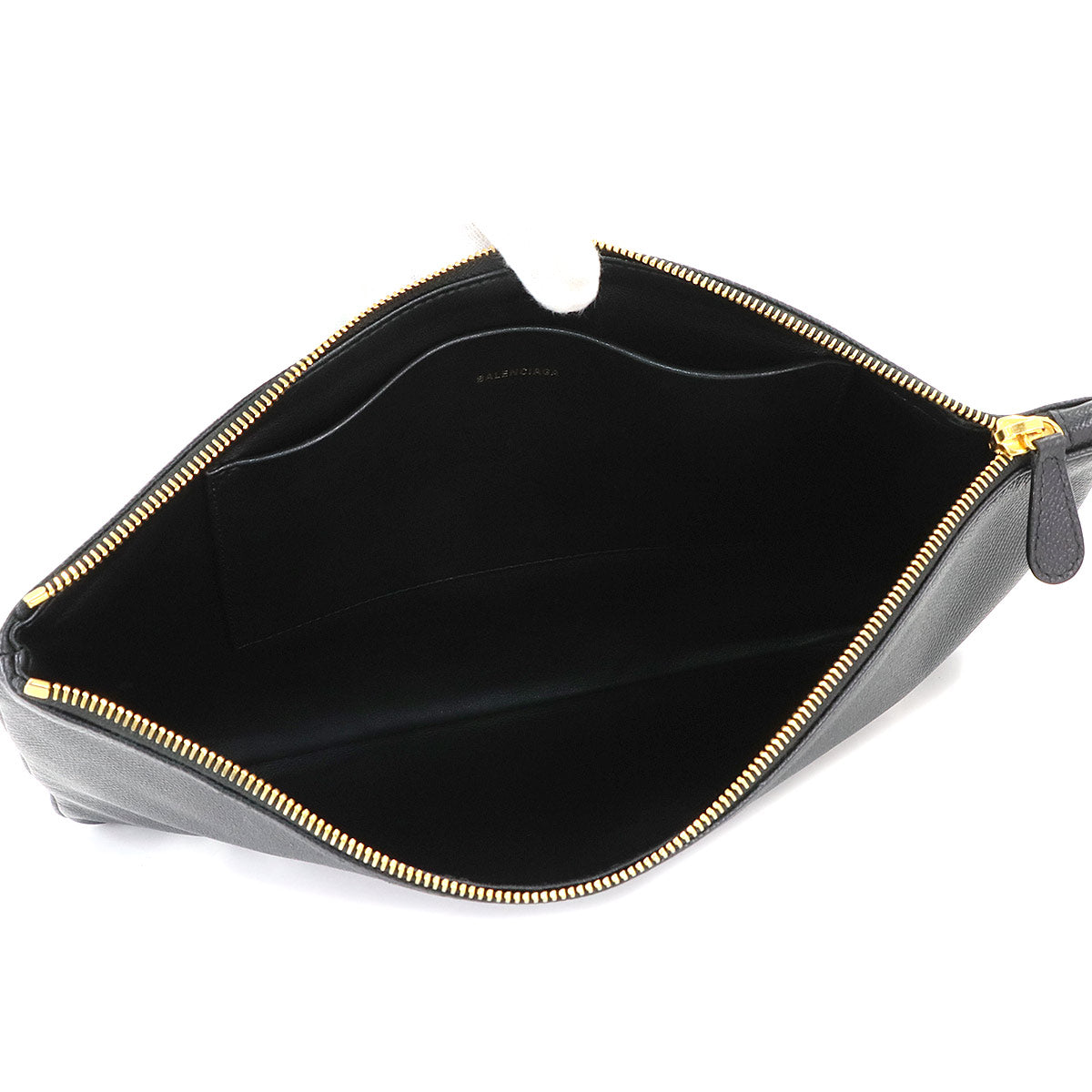 Everyday Clutch Bag Leather Black 529313 Purse