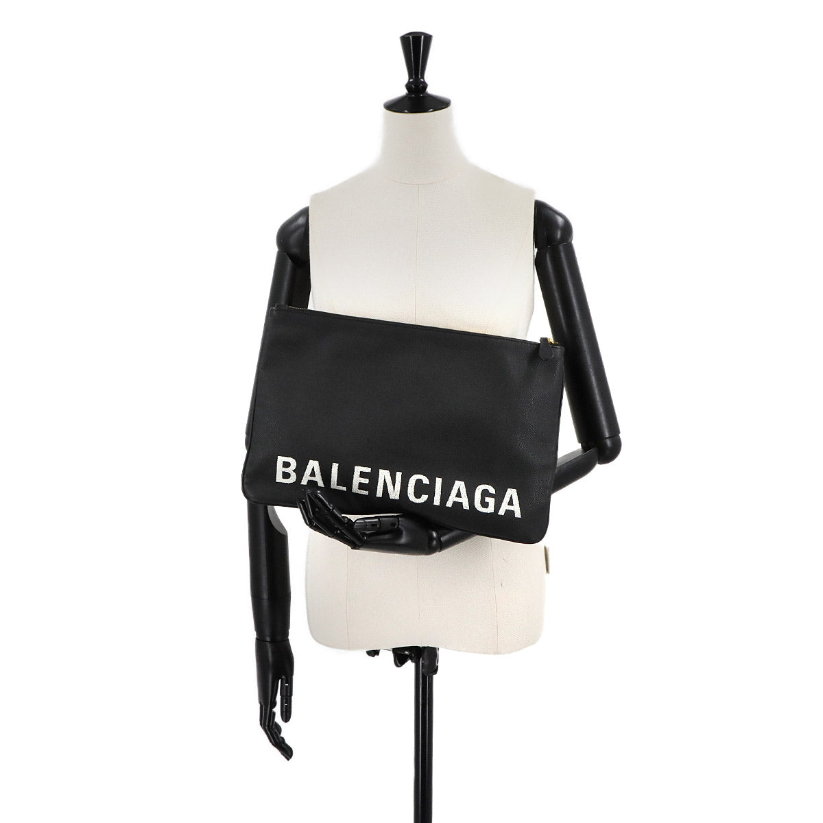 Everyday Clutch Bag Leather Black 529313 Purse