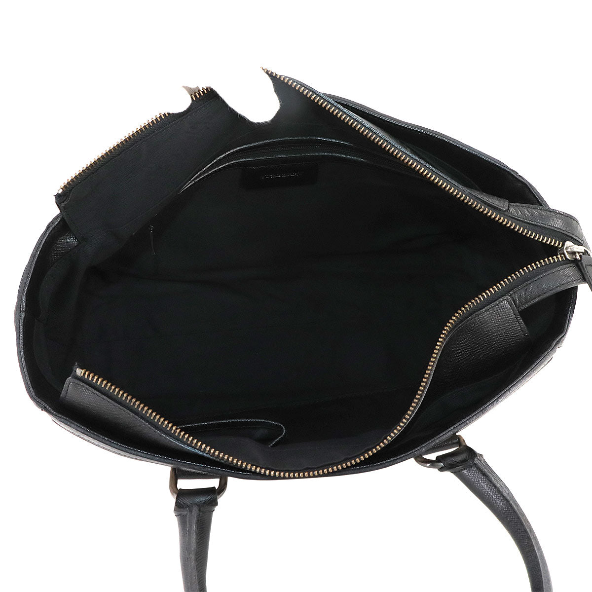 Plaid Hand Bag Canvas Leather Beige Black Purse