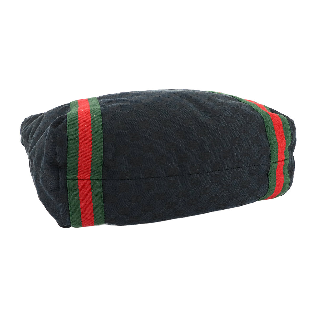 GG Canvas Sherry Line Tote Bag Leather Black 189669 Purse