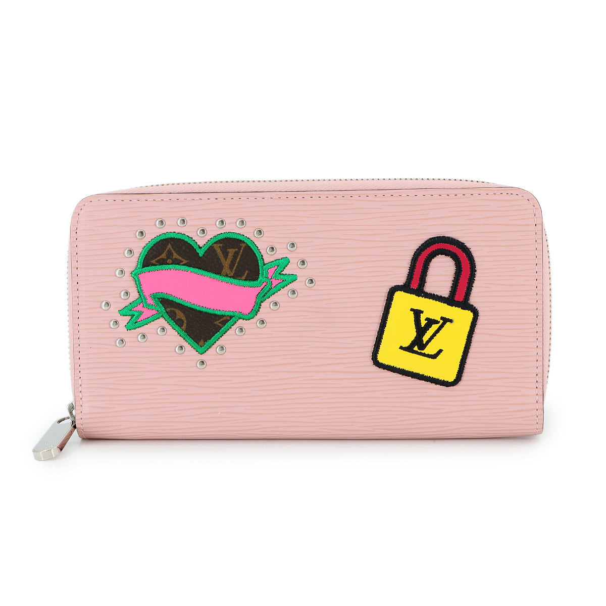 LV Stories Epi Zippy Wallet Leather Rose Ballerine M63377