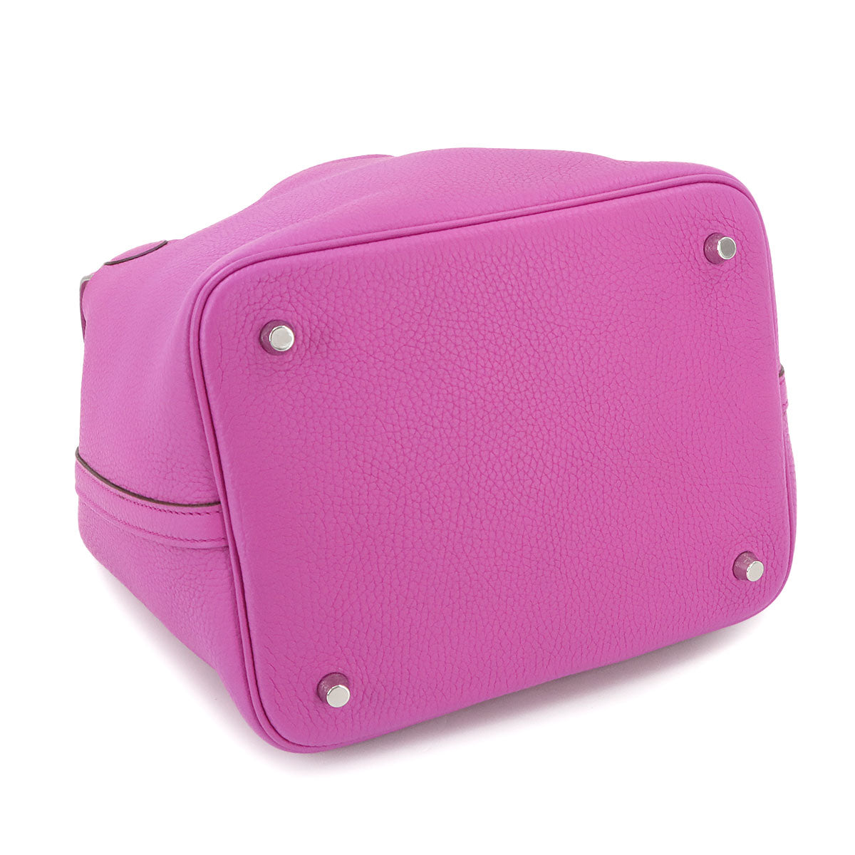 Picotin Lock MM Hand Bag Taurillon Clemence Magnolia Purse