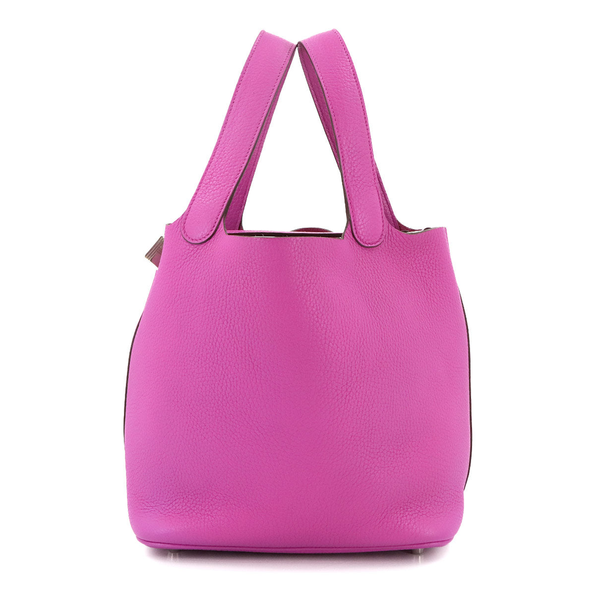 Picotin Lock MM Hand Bag Taurillon Clemence Magnolia Purse