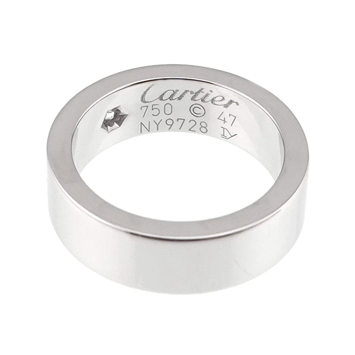 Love Diamond 1P Ring 18K White Gold 750 size47 4(US)