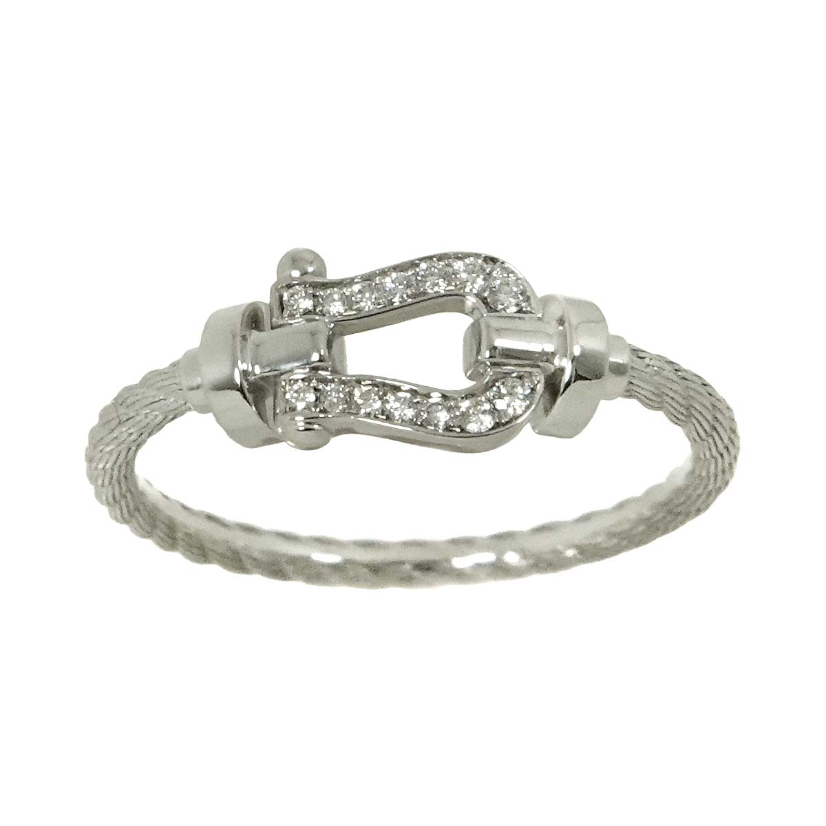 Force 10 Diamond Ring SM 18K WG 750 size49 4.75-5(US)