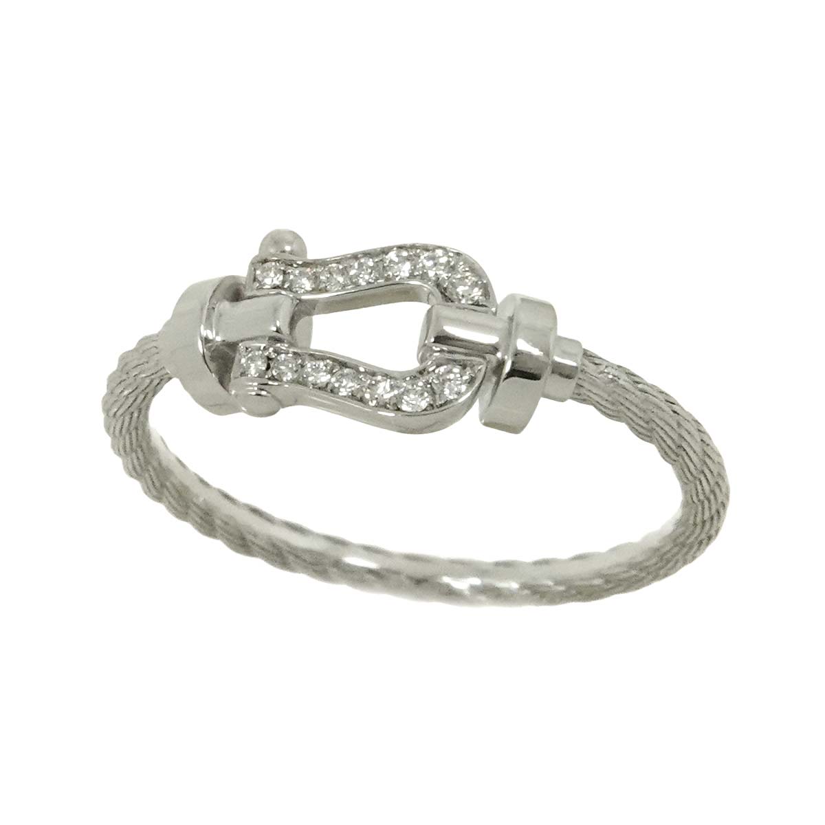 Force 10 Diamond Ring SM 18K WG 750 size49 4.75-5(US)