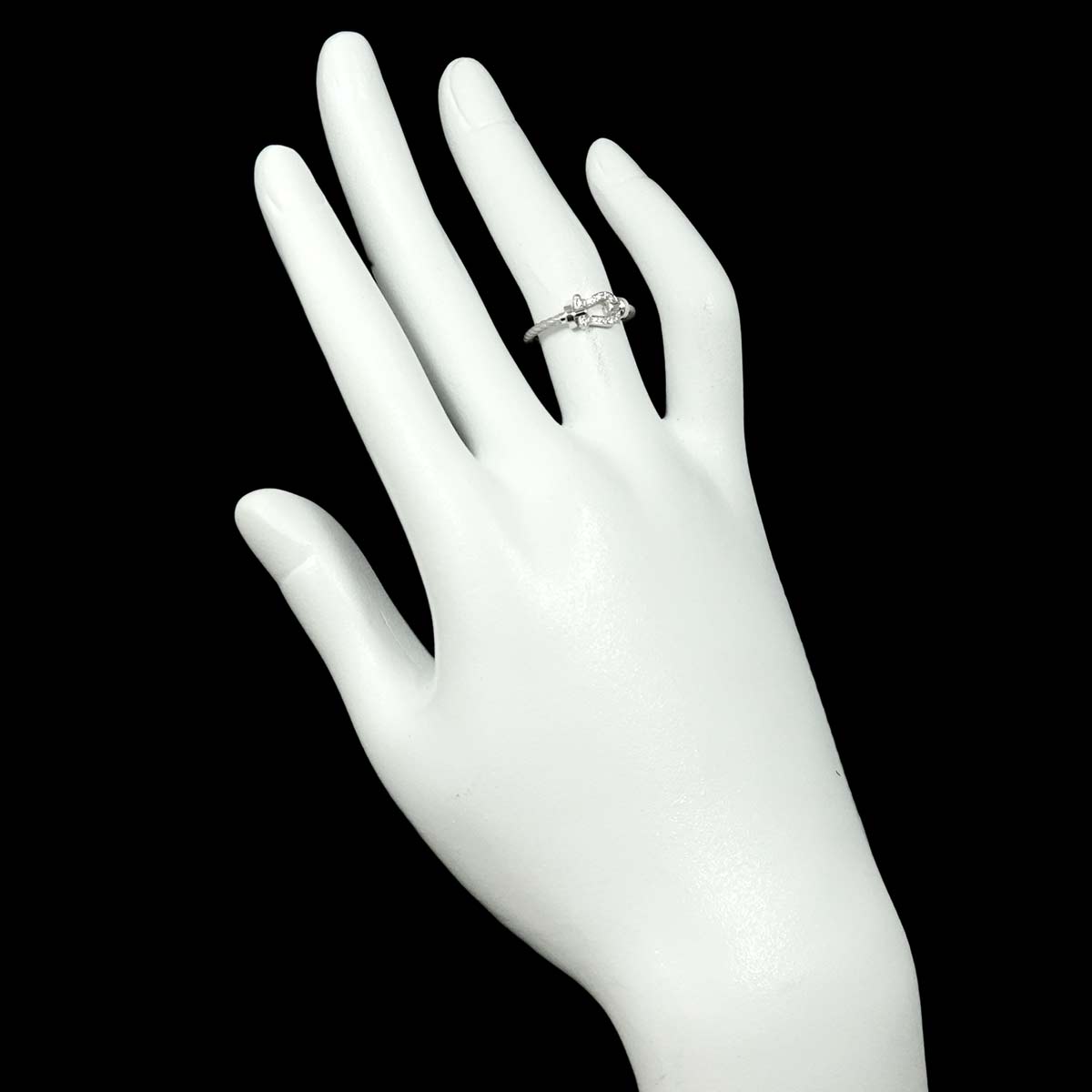 Force 10 Diamond Ring SM 18K WG 750 size49 4.75-5(US)