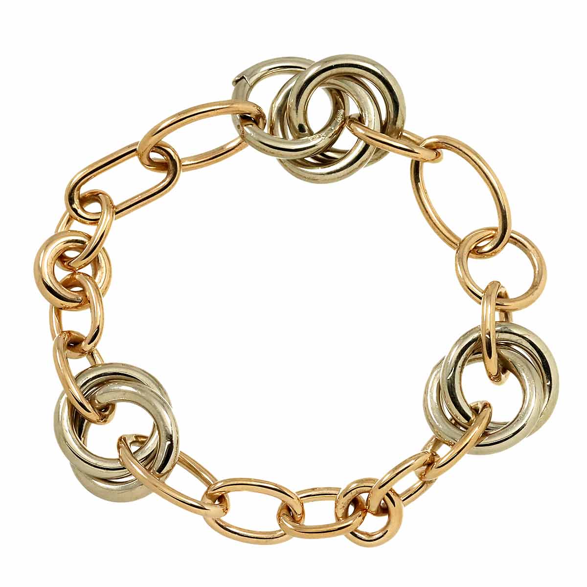 Chain Bracelet 18K PG WG 750