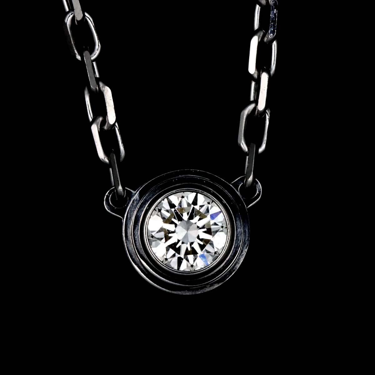 d Amour SM Diamond Necklace 18K WG 750