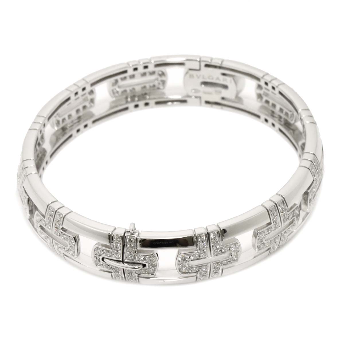 Parentesi Open Diamond Bracelet 18K White Gold 750