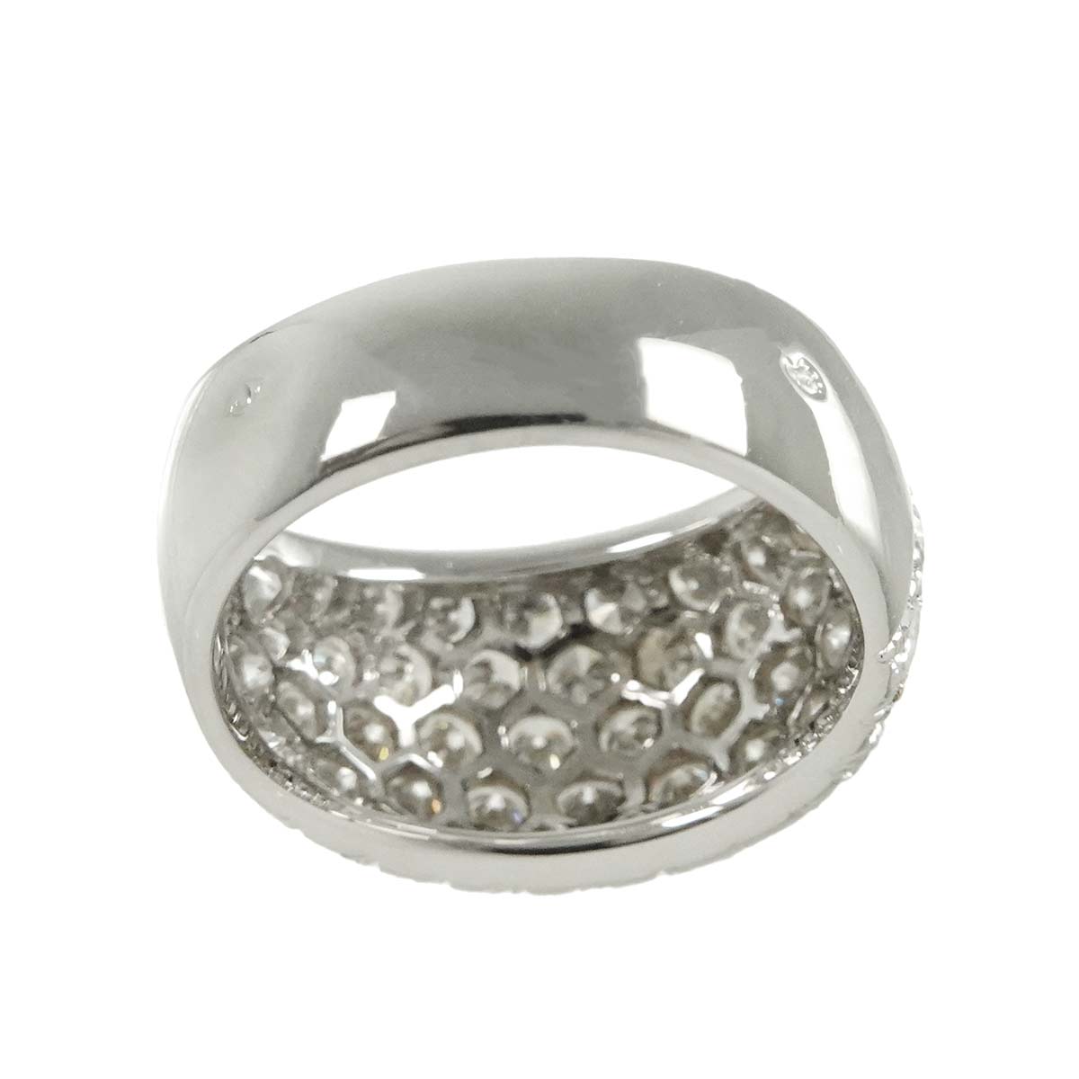 Pave Diamond Ring 18K WG 750 size5.5-5.75(US)