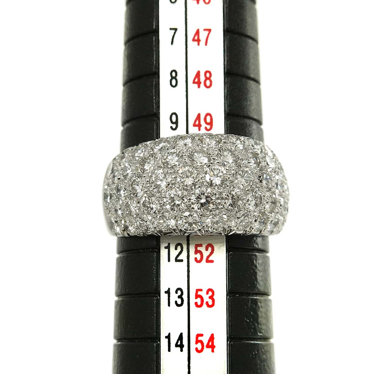 Pave Diamond Ring 18K WG 750 size5.5-5.75(US)