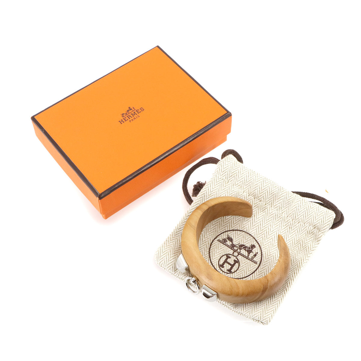 Collier De Chien Bangle Wood Brown Natural Accessory