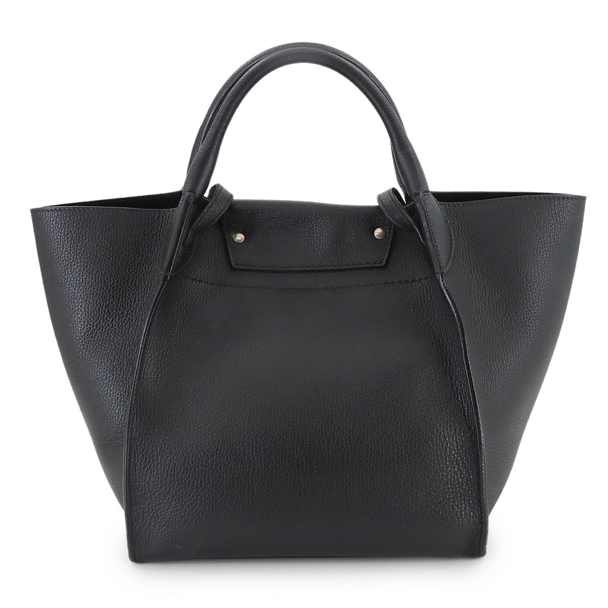 Big Bag Small With Longstrap Hand Shoulder Bag Leather Black