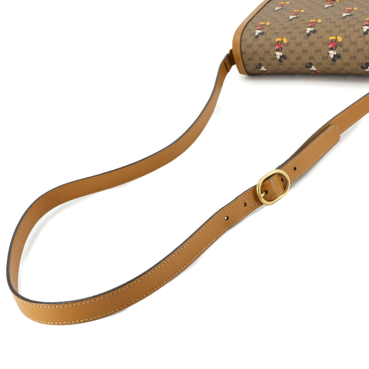 Disney Mickey Mouse Mini GG Supreme Shoulder Bag Brown 602694