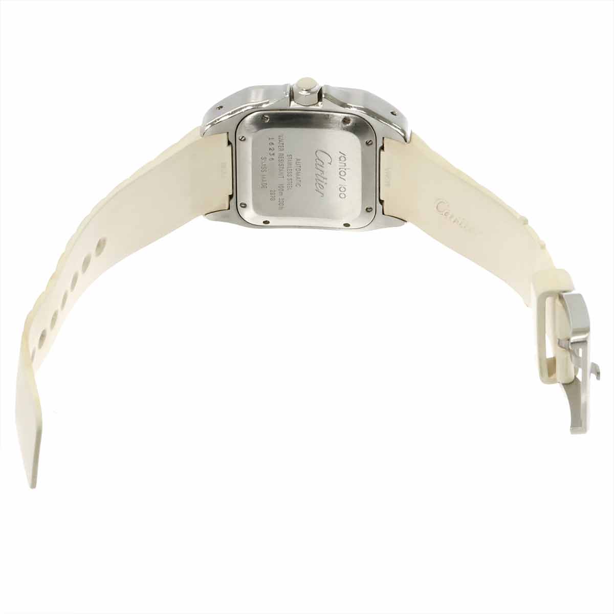 Santos 100MM W20122U2 Automatic White Dial Boys Watch