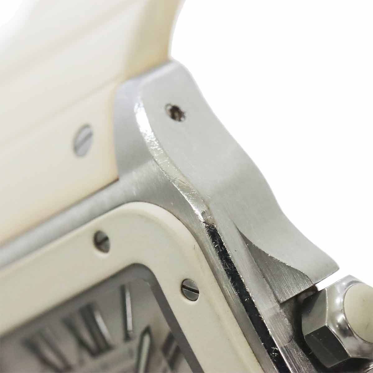 Santos 100MM W20122U2 Automatic White Dial Boys Watch