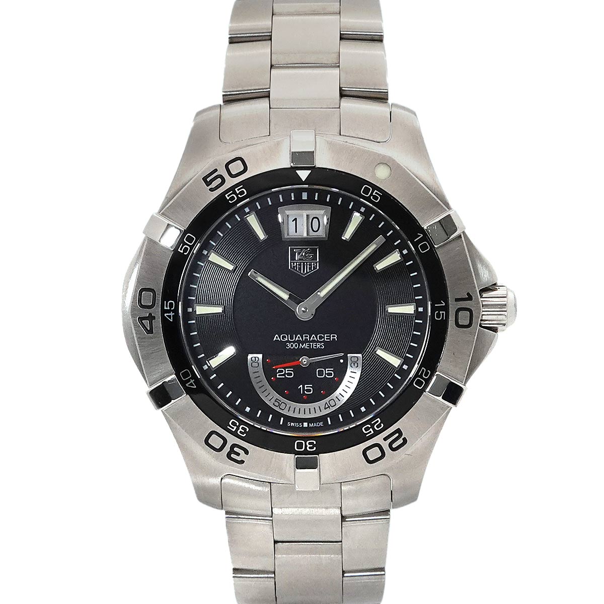 Aqua Racer Grand Date WAF1010 Quartz Date Blak Dial Mens