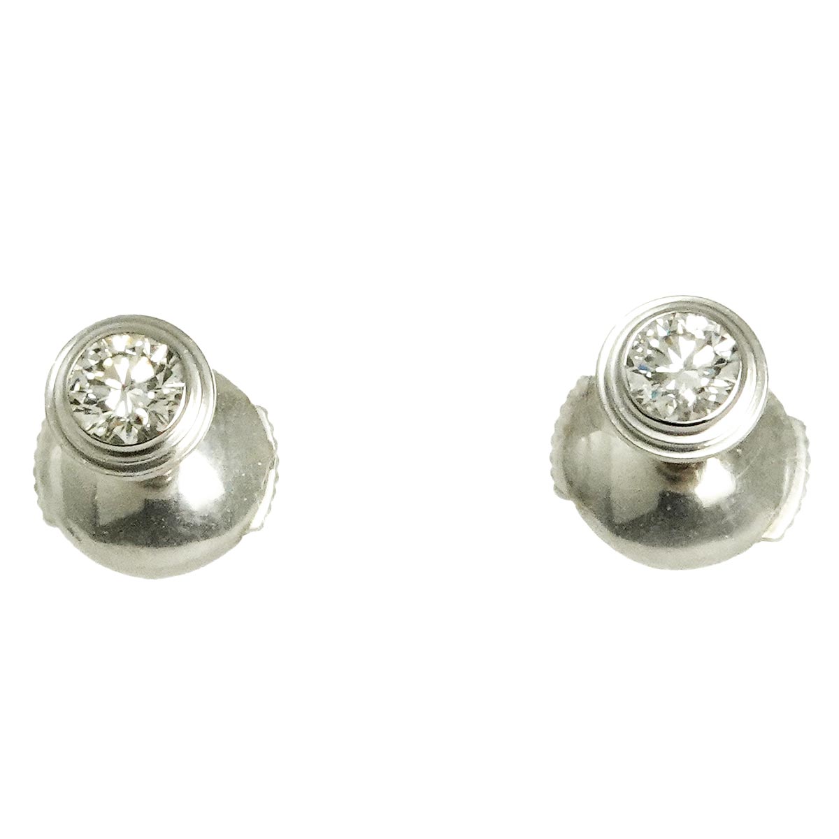 Damour MM Diamond Earrings Pierced 18K WG 750