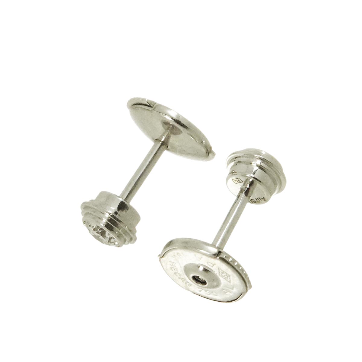 Damour MM Diamond Earrings Pierced 18K WG 750