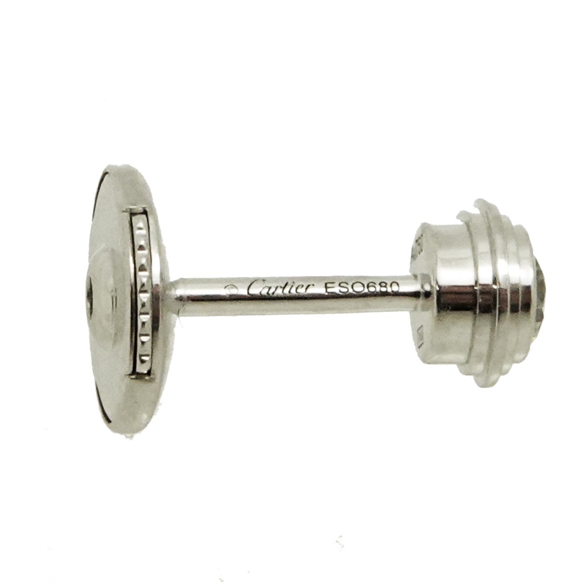 Damour MM Diamond Earrings Pierced 18K WG 750