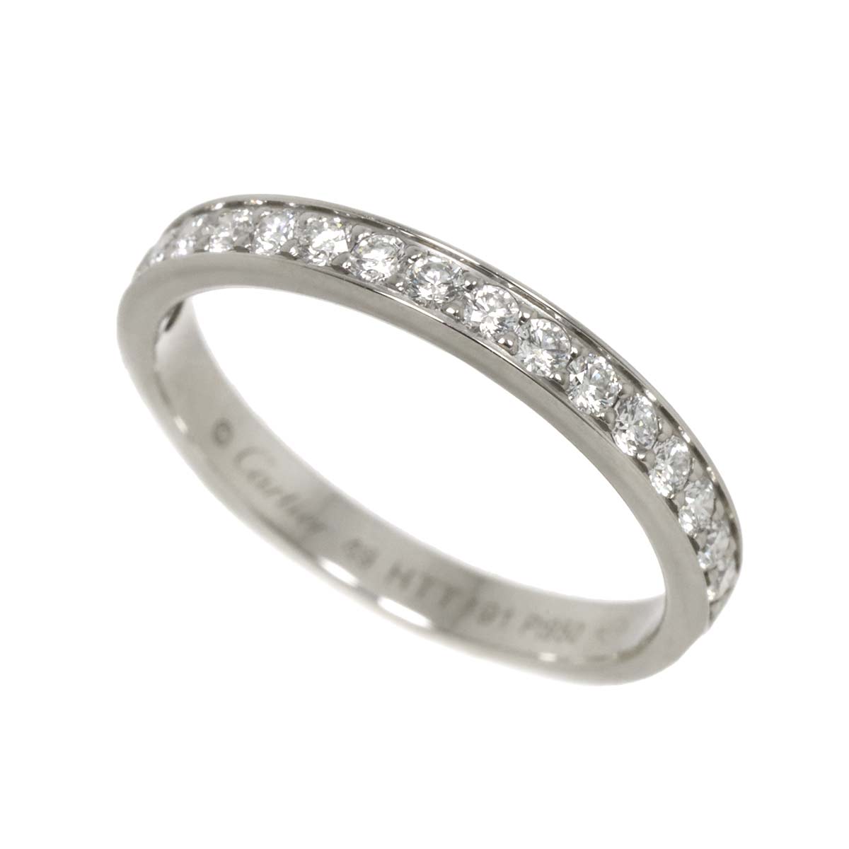 1895 Half Diamond Ring Pt size49 4.75-5(US)